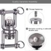 BeneLabel Swing Swivel with 2 Bearing, 360° Rotation, 770LB Capacity, Safest Rotational Device Hanging Accessory for Aerial Silks Dance, Web Tree Swing, Aerial Dance, Children's Swing, Yoga Swing Sets - Image 3