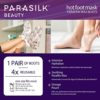 Parasilk Beauty Hot Foot Mask – 1 Pair Self Contained Paraffin Wax Boots for Intensive Hydration. Infused with Coconut Oil, Argan Oil, Marula Oil, and Vitamin E. One Size Fits Most - Image 5