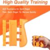 Hand Grip Strengthener Finger Strengthener Workout Kit (6Pack) with Counter Adjustable Forearm Grip Exercise Finger Exerciser, Grip Ring & Stress Relief Grip Ball for Recovery and Athletes - Image 7