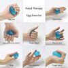 Youri Soul Hand Stress Balls - Hand Therapy Balls - Hand Grip Balls for Arthritis Pain Relief, Hand Strengthening Therapy, Stress Relief, Set of 2 Color Squeeze Eggs - Image 4