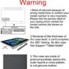 Honeymoon Case Cover for Lenovo Yoga 9i 15" 2 in 1 Laptop,PU Leather Folio Stand Case Cover Compatible with Lenovo Yoga 7i 2 in 1 Laptop 15.6 Inch Laptop,Black - Image 7