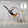 Aerial Yoga Swing Stand, AUDORS Indoor Swing Stand Aerial Silks Stand Multifunctional Metal Frame Hanging Tent for Adults - Hold Up to 550 Lbs - Image 4