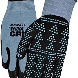 Midwest Gloves & Gear unisex adult Advanced Max Gripping Glove, Slate Blue, 2 Count Pack of 1 US