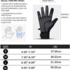 TEMEI Winter Warm Gloves Men Women, Touch Screen Waterproof Windproof Glove Non-Slip Grips for Running Hiking Driving Cycling - Image 6