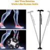 Folding Walking Cane with LED Light by Ohuhu, Adjustable Canes and Walking Stick with Carrying Bag for Men and Women Sturdy and Lightweight Portable Folding Walking Cane for Fathers Mothers Gifts - Image 3
