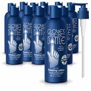 Gloves In A Bottle Shielding Lotion for Dry Itchy Skin, 8 ounce (12 Pack)