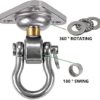 Dakzhou Heavy Duty Swing Hanger 180°+360° Bearing Stainless Steel, for Wooden Porch Swing Yoga Hammock Chair, Sandbag - Image 6