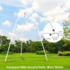 Aerial Yoga Swing Stand, AUDORS Indoor Swing Stand Aerial Silks Stand Multifunctional Metal Frame Hanging Tent for Adults - Hold Up to 550 Lbs - Image 6