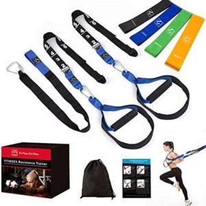 FITINDEX Resistance Training Straps, Fitness Resistance Trainer Kit for Full Body Workout, Home Gym Bodyweight Straps for Exercise with Handles and Resistance Loop Bands for Men or Women