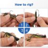 MadBite 24 Pack Ned Rig Jig Hook Kits, Finesse Mushroom Jig Heads for Soft Lures, Standard and EWG Mushroom Jig Hooks, 1/8, 1/16 and 3/16 oz, Black and Green Pumpkin - Image 5