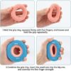 LUCKATCH 3PCS Hand Grip Strengtheners Set, Finger Exerciser & Hand Strengthener Ring, Silica Gel Finger Resistance Exercise Squeezer With Storage Bag( Women’s ) - Image 4