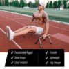 Withgear Folding Push Up Bar - Portable and Lightweight Sturdy Duralumin Metal Push Up Bars and Indoor and Outdoor Parallette Bar for Men and Women - Image 2