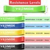 YESMIDE Resistance Bands for Working Out, 8 Pack Exercise Bands with 8 Resistance Levels, Booty Bands for Leg and Butt, Workout Bands Set for Physical Therapy Pilates Yoga, Stretch Bands for Exercise - Image 6