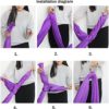 SYN-GUGAI Yoga Swing Set, Yoga Hammock, Flexibility for Inversion Exercise Pilates Gymnastics for Pilates Body Shaping (Color : E) - Image 2