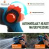 Hose Nozzle Heavy Duty High Pressure Hose Sprayer With 10 Adjustable Watering Patterns - Thumb Control Design,Garden Hose Nozzle for Hose Outdoor Watering Plants & Lawns.Washing and Showering Cleaning - Image 4
