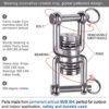 BeneLabel Swing Swivel with 2 Bearing, 360° Rotation, 770LB Capacity, Safest Rotational Device Hanging Accessory for Aerial Silks Dance, Web Tree Swing, Aerial Dance, Children's Swing, Yoga Swing Sets - Image 2
