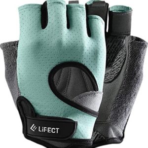 LIFECT Freedom Workout Gloves, Knuckle Weight Lifting Shorty Fingerless Gloves with Curved Open Back, for Powerlifting, Gym, Women and Men