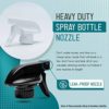 Spray Bottle Nozzles 12pk Heavy Duty- High Quality, Leak Proof, Chemical Resistant, Rust Resistant, Contoured Grip, Highly Durable, Great for Household or Commercial Use - Image 2