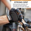 Superior Glove Leather Half Finger Framers Gloves - 1 Pair of Extra Large Black and Orange Work Gloves – MXFE - Image 4