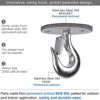 Dolibest Ceiling Anchor Mount Ceiling Mount Bracket for Yoga Swing Suspension Mount Resistance Band Wall Anchor for Yoga Swing, Body Weight Strength Training Systems,2000LB - Image 5