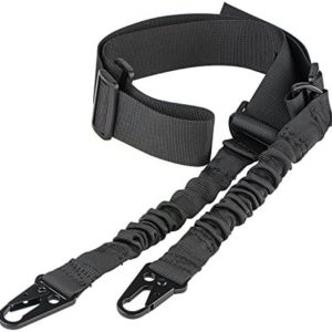 CVLIFE Two Points Rifle Sling with Length Adjuster Traditional Sling with Metal Hook for Outdoors