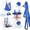 Chenxy Aerial Yoga Swing Set Yoga Hammock Trapeze Swing Trapeze Yoga Kit Flying Yoga Inversion Tool Antigravity Ceiling Hanging Yoga Sling Adult Kids Arial Door Yoga Swing Home Gym Hanging Swing - Image 2