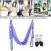 Generici Aerial Yoga Swing Set, 1.4‑1.5m / 4.6‑4.9ft, Yoga Hammock Trapeze Swing with Fixed Disk and Storage Bag, Trapeze Yoga Kit, Flying Yoga Inversion Tool for Indoor Home Fitness(Purple) - Image 6