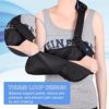 Aastin Arm Sling Shoulder Immobilizer for Women, Men, Teenagers, Adjustable Shoulder Sling Strap with a Foam Neck Pad for Wrist, Elbow, Shoulder Injury (L) - Image 3