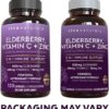 Viva Naturals Sambucus Elderberry with Vitamin C, Zinc, Vitamin D3 5000 IU & Ginger (120 Capsules) - Antioxidant & Immune Support Supplement, 2 Month Supply - 5 in 1 Black Elderberry for Adults - Image 3