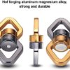 FeiYen Tree Swing Swivel Spinner with 2 Carabiners 30KN for Aerial Silks, Spider Web Tree Swing, Hanging Hammock, Children's Pod Swing - Safest Climbing Rotational Device Hanging Spinner 2500 up Lbs - Image 4