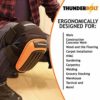 THUNDERBOLT Knee Pads for Work, Construction, Flooring, Gardening, Cleaning, with Double Gel, Thick Foam Cushion and Strong Adjustable Non-Slip Straps - Image 3
