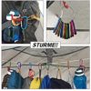STURME 2" Aluminum D Ring Carabiners Clip D Shape Spring Loaded Gate Small Keychain Carabiner Clip Set Outdoor Camping Mini Lock Snap Hooks Spring Link Key Chain Durable Improved 24 PCS - Image 7