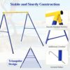 Costzon 550lbs Metal Swing Stand Full Steel Swing Frame, Heavy Duty Extra Large A-Frame Swing Sets for Backyard All Weather w/Ground Stakes, Great for Indoor Outdoor Garden Playground (Swing Frame) - Image 4