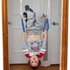 DreamGYM Doorway Swing for Kids Indoor - Trapeze Bar and Blue Gymnastic Rings Combo - Image 9