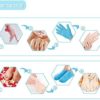 Pinkiou Moisturizing Gloves Socks Set Gel Spa for Moisturize Soften Repairing Dry Hands Feet Cracked Skin Care Silicone inside–Blue - Image 6