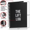 The Lift Log Workout Journal with Bookmark – 6 month Daily Fitness Journal, Track Lifts, Cardio, Goals, Body Weight and More – Fitness Planner Workout Log Book with Metal Spiral Bound Hardcover - Image 2