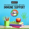 Airborne 750mg Vitamin C Gummies For Adults, Immune Support Supplement With Powerful Antioxidants Vitamins A C & E - 2x63ct Bottles (126 Gummies), Assorted Fruit Flavor - Image 2