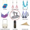 BeneLabel Set of 2 Wall Ceiling Mount Bracket for Suspension Strap Trainer, 2800LB, Body Weight Strength Training Systems, Aerial Yoga Swing & Hammock, Resistance Band, Battle Rope, Boxing Equipment - Image 5