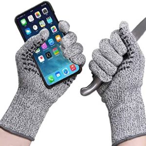 Cut Resistant Gloves|Comfort Stretch Fit Touchscreen Work Gloves|Warehouse Glove with Firm Grip for Men And Women