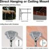 Aerial Yoga Swing Set, Aerial Silks Yoga Hammock Trapeze Sling Yoga Swing, Antigravity Yoga Inversion Tool with Ceiling Anchors and Daisy Chains for Gym Home Fitness - Image 5