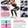 WALITO Resistance Bands for Legs and Butt, Fabric Exercise Loop Bands Yoga, Pilates, Rehab, Fitness and Home Workout, Strength Bands for Booty - Image 3
