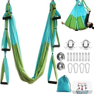 Aerial Yoga Flying Swing Set,Ultra Strong Yoga Hammock Trapeze Extension, Antigravity Ceiling Hanging Yoga Sling Inversion Exercises