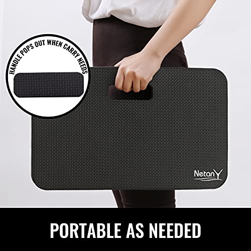 Extra Thick Kneeling Pad for Gardening, Comfortable Knee Pad Cushion, Extra Large Foam Kneeler Mat for Gardening, Baby Bath, Workout, Exercise & Yoga, Mechanic, 17.8 x 11 x 1.5 in, Black - Image 5
