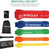 WIKDAY Resistance Bands, Pull Up Bands, Workout Bands for Exercise, Thick Heavy Resistance Band Set with Door Anchor, Elastic Bands for Body Stretching, Crossfit Training at Home/Gym for Men & Women - Image 2