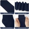 Chalier 4 Pairs Girls Knee High Socks Cotton Knit Over Craft Thigh High Socks for Baby Toddler School Uniform - Image 2