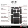 Non-Abrasive Grip Kit by CatTongue Grips, 26 pcs – Waterproof Non-Slip Grip Tape Kit for Indoor & Outdoor Use - Thousands of Grippy Uses: Furniture, Bathtubs, Frames, Controllers and More! (Black) - Image 3