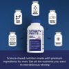 SmartyPants Men's Formula, Daily Multivitamin for Men: Vitamins C, D3, Zinc, Omega 3, CoQ10, & B12 for Immune Support, Energy, Prostate & Heart Health, Fruit Flavor, 180 Gummies (30 Day Supply) - Image 4