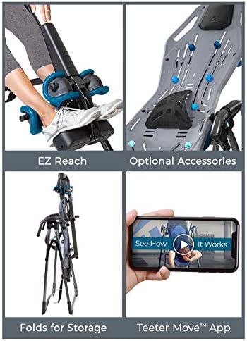 Teeter FitSpine X2 Inversion Table, Extended Ankle Lock Handle, Back Pain Relief Kit, FDA-Registered - Image 4
