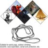 1.1M 7 Loops Aerial Yoga Hammock Extension Rope Belt Strap for Hammock Aerial Yoga Outdoor Camping Double-Layer High-Strength Polyester Chrysanthemum Rope (Orange) - Image 4