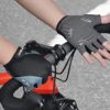 SPARKFIT Half Finger Cycling Gloves for Road Bikes and Mounting Biking, Bicycle Gloves Mountain Bike Gloves Non-Slip Shock Absorbent Palm Grip, Lightweight Lycra Moisture Wicking, Snug Compression - Image 6